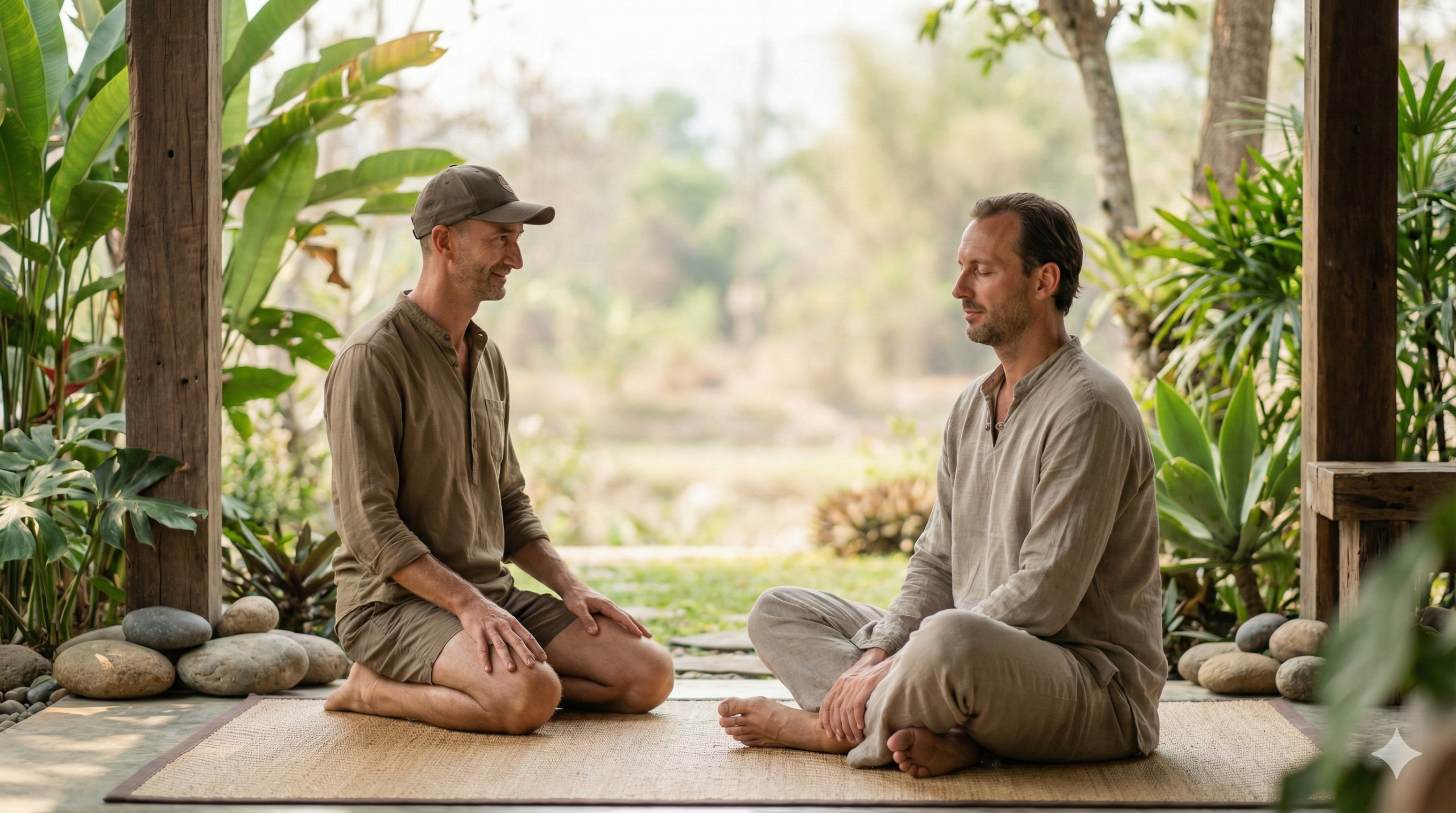 Jason Ryer guiding a one-on-one nervous-system reset practice