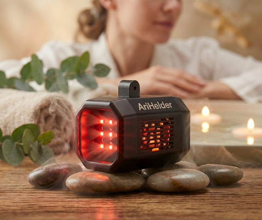 AriHelder 2 targeted red and near-infrared light therapy lamp