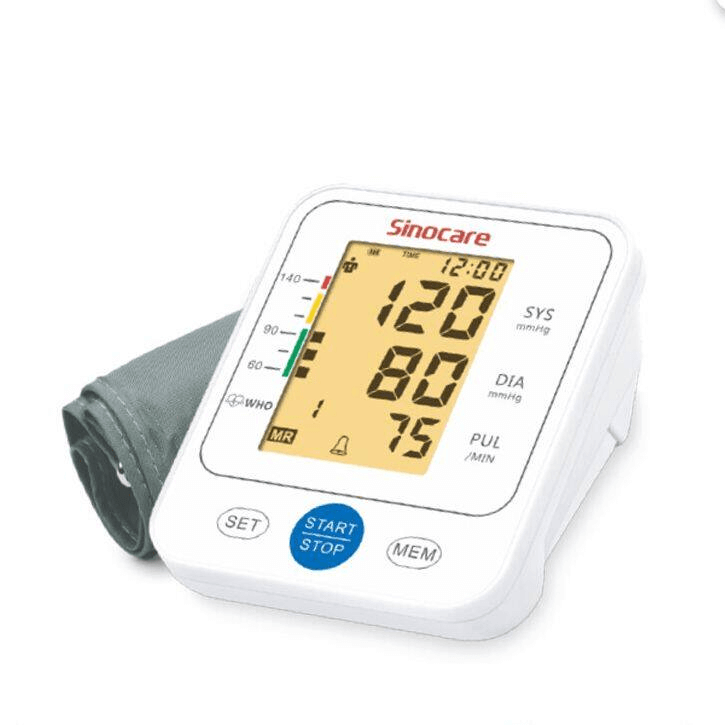 Sinocare upper-arm digital blood pressure monitor with cuff